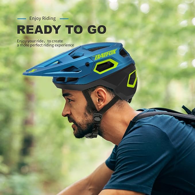 BATFOX Bike Helmet,Mountain Bike Helmet Helmets for Men Women Adults Youth