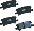Bendix Premium SBC996 Ceramic Rear Brake Pads for Lexus RX330 2006-2004, RX350 2009-2007, RX400h 2008-2006, Toyota Highlander 2007-2004
