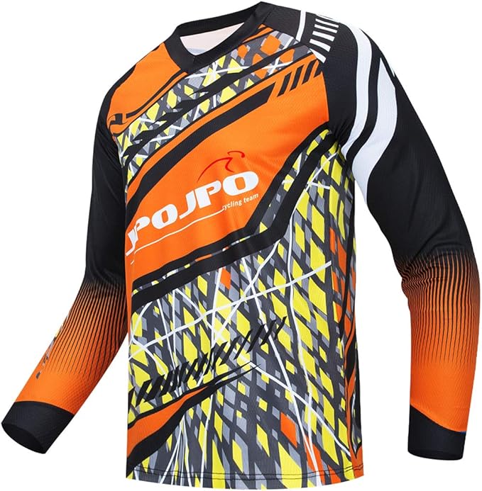 Men's Racing Shirts Summer Motocross Jersey Bicycle Sportswear MTB Jersey Long Sleeve Mountain Bike Clothes