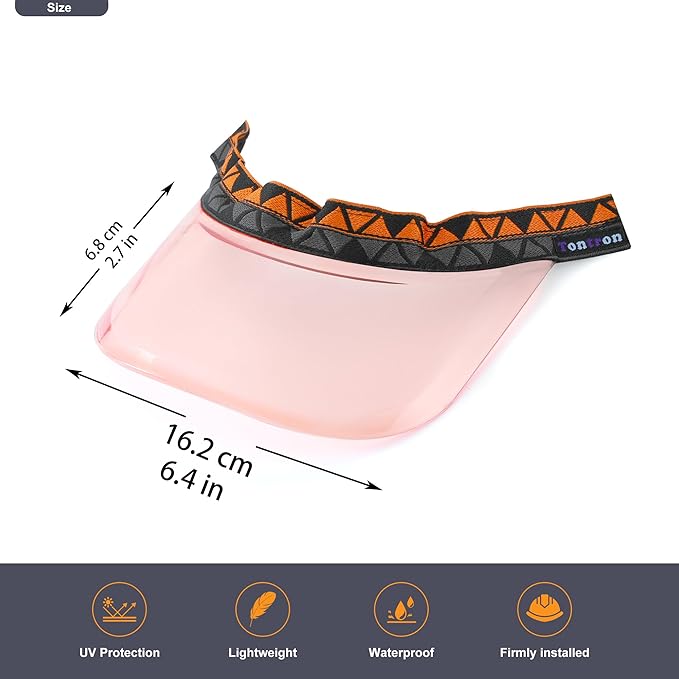 Tontron Colourvisor Removable Helmet Visor | Helmet Brim (Pink)
