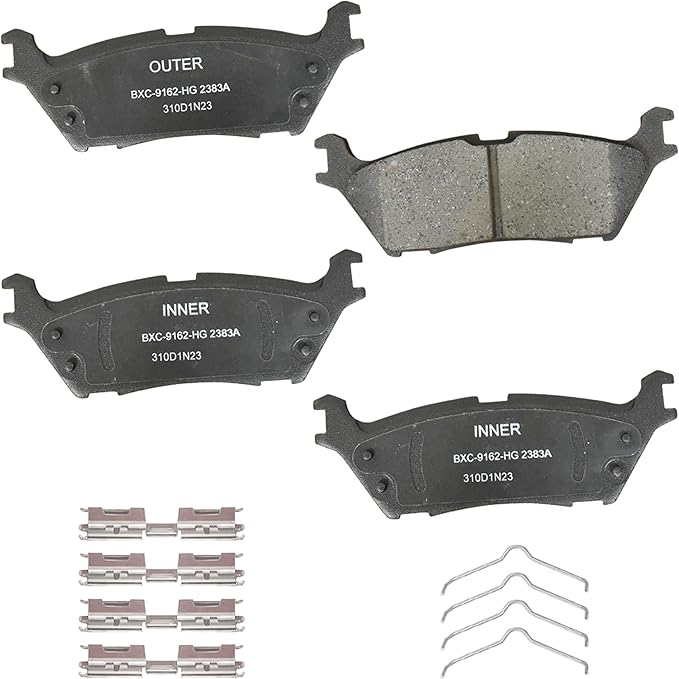 Bendix Premium SBC2383A Ceramic Rear Brake Pads for Ford F-150 Lightning 2024-2023