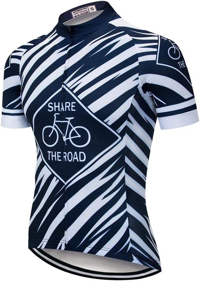Weimostar Men's Cycling Jersey Men Mountain Bike Jerseys Short Sleeve Tops S-5XL