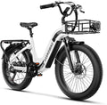 1500W Motor Electric Bike for Adults & Teenager, 48V 20AH Removable Battery Ebike, 24inch Fat Tire Electric Bicycle with 30+MPH, Step-Thru E Bike for Commuting & Mountain, Front Suspension