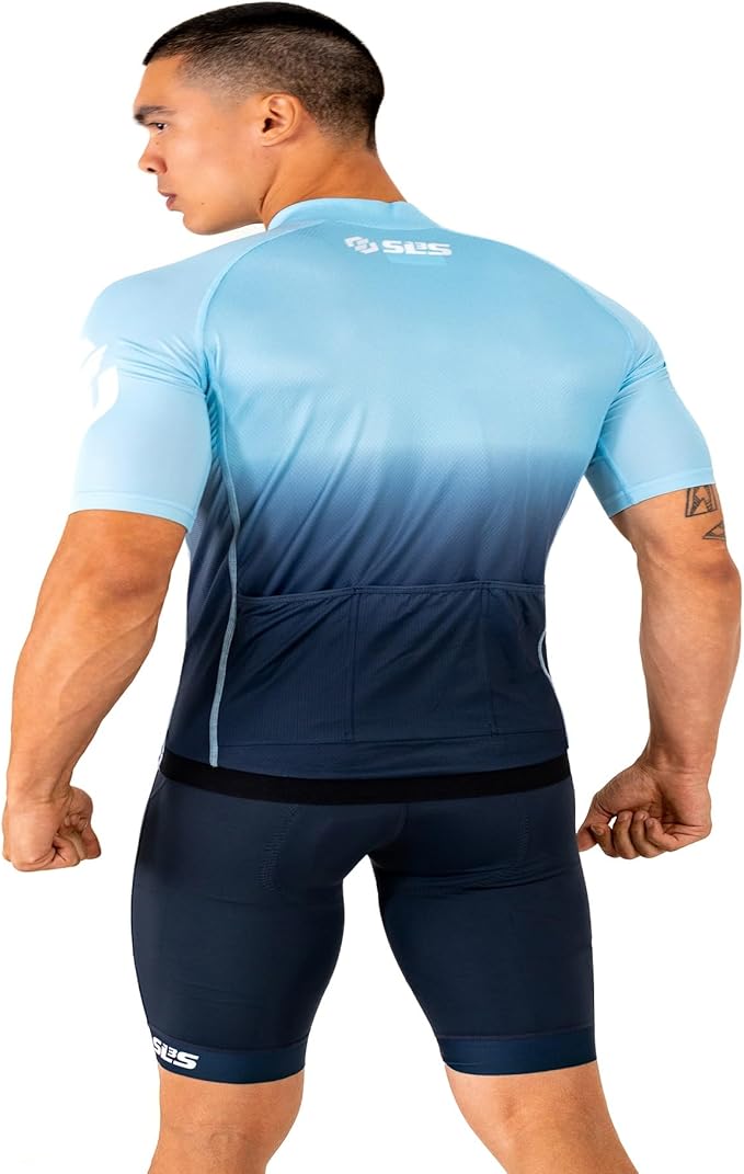 SLS3 Bike Jersey for Men Cycling – Men's Cycling Jersey Short Sleeve – Lightweight Road Bike Shirts