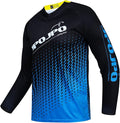 JPOJPO Men's Mountain Bike Jersey Long Sleeve MTB Off-Road Racing Downhill Motocross Shirts Quick Dry&Moisture-Wicking Tops