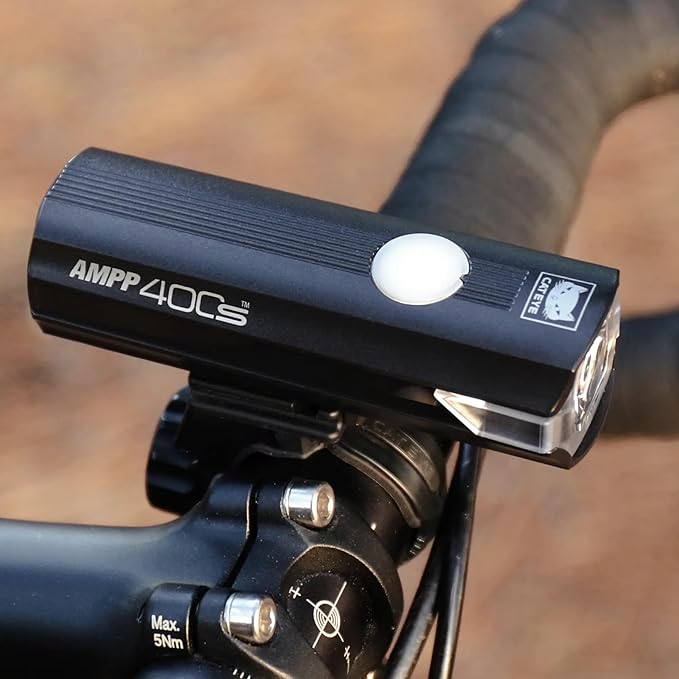 CATEYE AMPP & ViZ USB Rechargeable Bike Light Combo Kit – IPX4 Waterproof High Lumen AMPP Opticube™ LED Headlight & ViZ USB Daytime Safety Light, Visible up to 1 Mile, Fits Road, MTB, Gravel Bikes