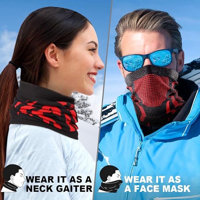 WTACTFUL Winter Neck Warmer Gaiter Windproof Face Mask Balaclava Bandana for Ski Snowboard