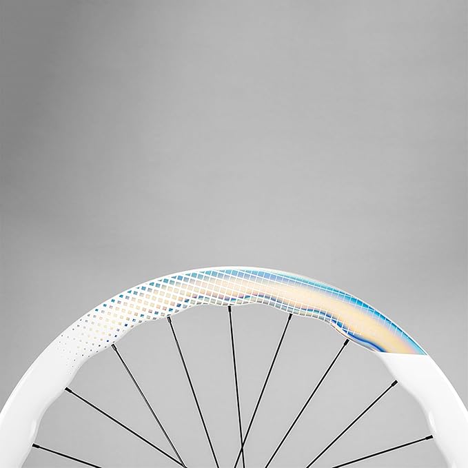 SUPERTEAM 50CU-28-CC Carbon Disc Brake Wheelset Road Bike 700c Tubeless Wheels White Painting