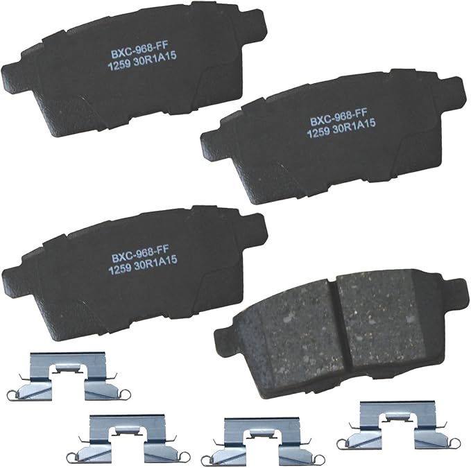 Bendix Premium SBC1259 Ceramic Rear Brake Pads for Ford Edge 2010-2007, Lincoln MKX 2010-2007, Mazda CX-7 2012-2007, CX-9 2011-2007, CX-9 2015-2013