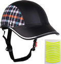 Bicycle Helmet for Adults Small/Large Bike Helmet for Women and Men Adjustable Safe Baseball Cap PU Sunshade 21.7-24.4 INCH Bike Cycling Helmets with 12PCs Reflective Sticker