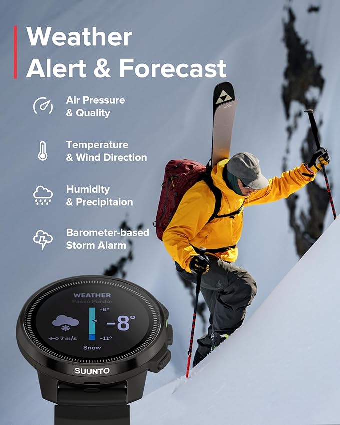 SUUNTO Ocean Dive Computer, GPS Multisport Watch for Training, Underwater Route Tracking & Wireless Tank Pressure Monitor, AMOLED Touchscreen, Dualband GNSS, Offline Map, 26D Battery Life, All Black