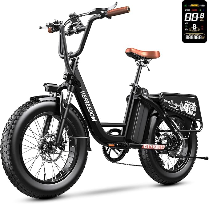 1500W Motor Electric Bike for Adults 80 Miles 30MPH Ebike 20" x 4 Fat Tire 48V 20Ah Removable Battery Mountain E Bike Commuter Front Suspension Bicycles Men Women