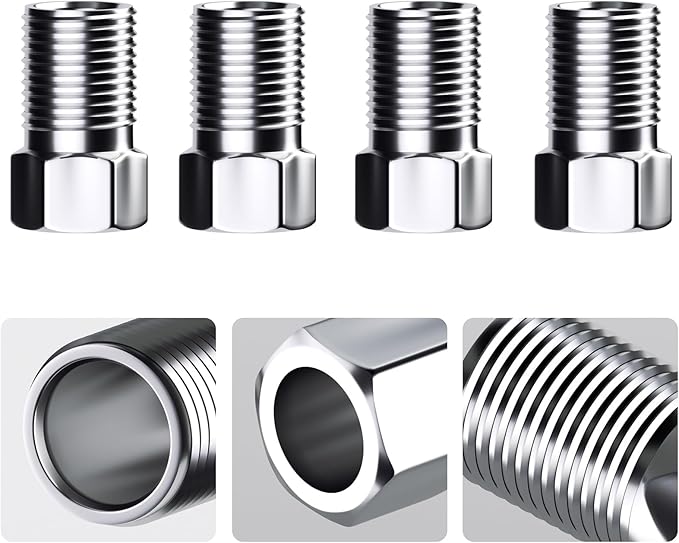 4pcs Bike Brake Hose Bolt Connecting Insert Kit for Shimano BH90, Brake Hose Bolt Replacement, Hydraulic Disc Brake Service Kit
