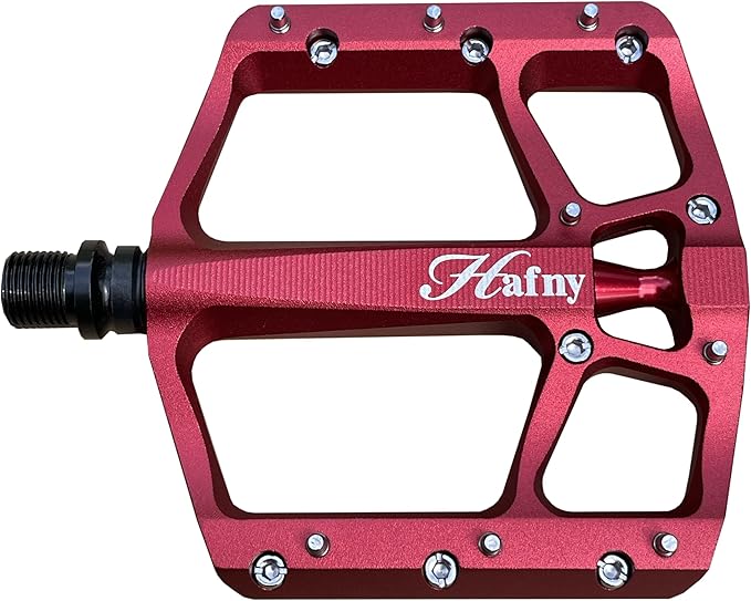 Hafny Aluminum Bike Pedals, CNC machined, Wide Sturdy Platform, HF-1400