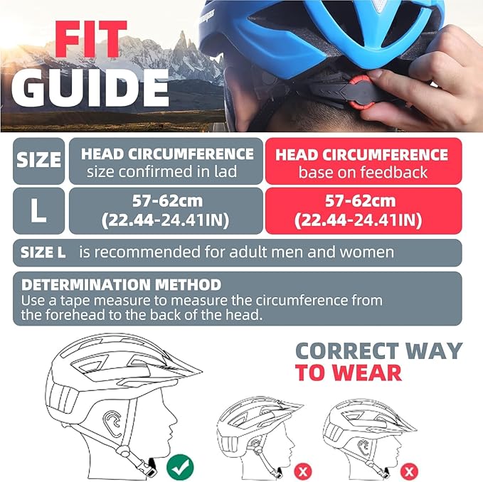 Shinmax Bike Helmet, CPSC/CPC Bike Helmet for Adult Men Women with Magnetic Goggles&Led Back Light Cycling Helmet Adjustable SM-T69