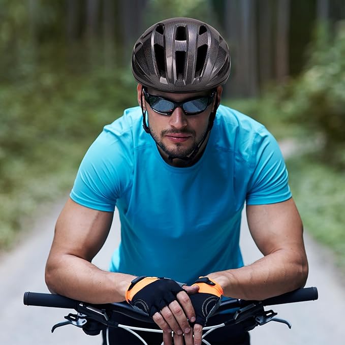 Adult Bike Helmet, SIFVO Road Bike Helmet Adjustable 55-58cm, Magnetic Buckle Lightweight Cycle Helmet for Men and Women Commuting Cycling Scooter Helmet