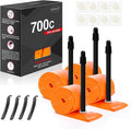 4-Pack WHEELO TPU 700C×18-32C Bike Inner Tube, Ultralight (ALLRoad & Gravel) Bike Tube with 45mm/65mm/85mm Presta Valves for Road Bike (Include Bike Tube Patch Repair Kit)