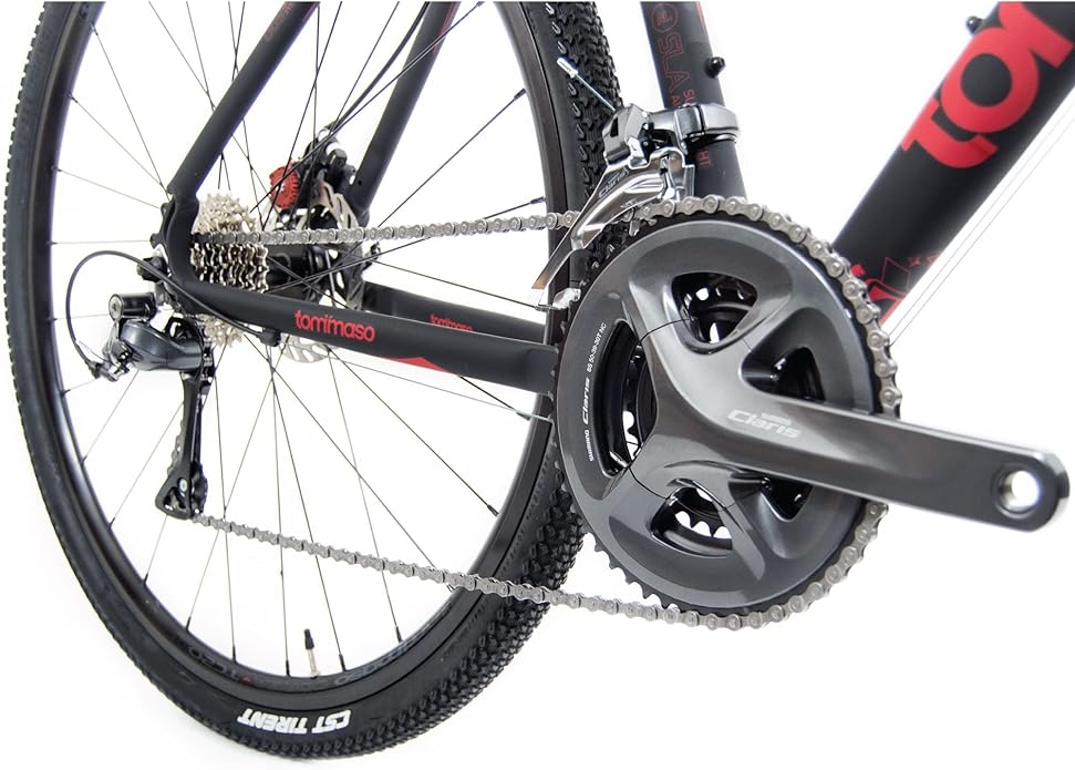 Tommaso Sentiero Sport Performance Aluminum Gravel Bike Shimano Claris 24 Speeds Road Bicycle Men Road Bikes for Men