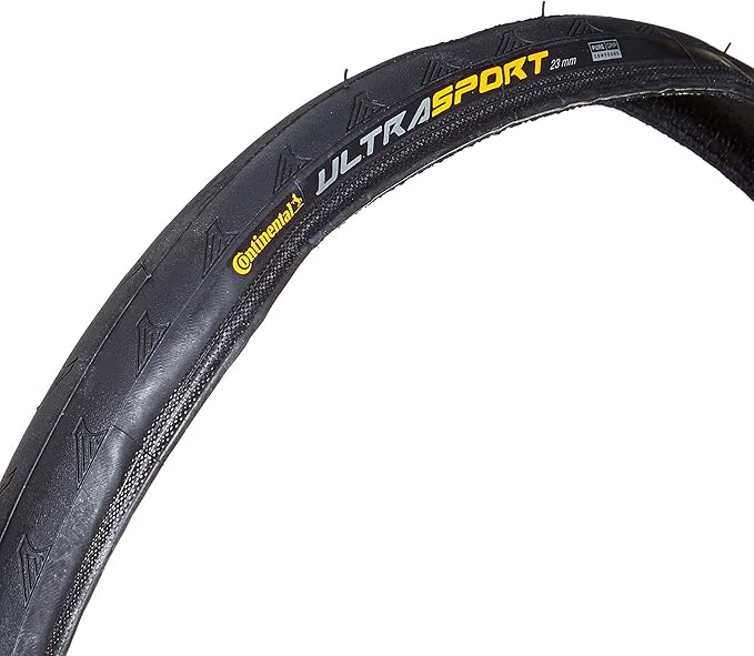 Continental Ultra Sport II Folding Bike Tire - Road Cycling Tire, PureGrip Compound (23c, 25c, 28c, 32c)