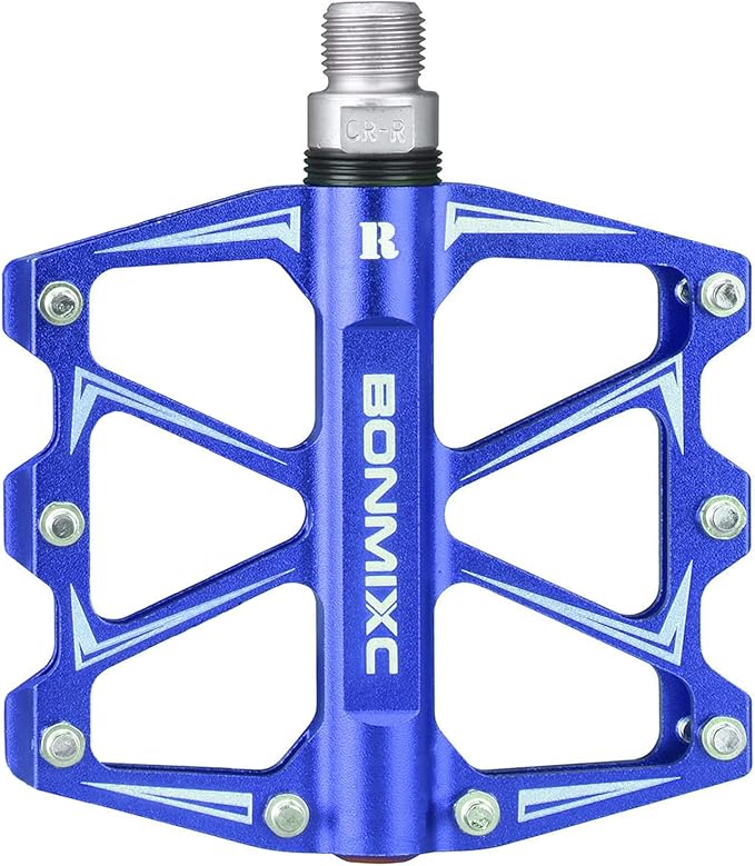 Mountain Bike Pedals 9/16" Alloy Lightweight MTB Pedals Sealed Bearing Flat Road Pedals