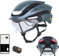 Lumos Ultra E-Bike Smart Helmet | NTA 8776 Certified | Front & Rear LED Lights | Retractable Face Shield | App Controlled | EBike, Scooter, Cycling, Bicycle | Adults, Men Women
