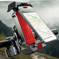 LISEN Bike Phone Holder with Vibration Dampener, [2025 Upgrade] Motorcycle Phone Mount, Bicycle Phone Holder, Handlebar Phone Mount, Dirt Bike Accessories, for iPhone Samsung Google Pixel, Red