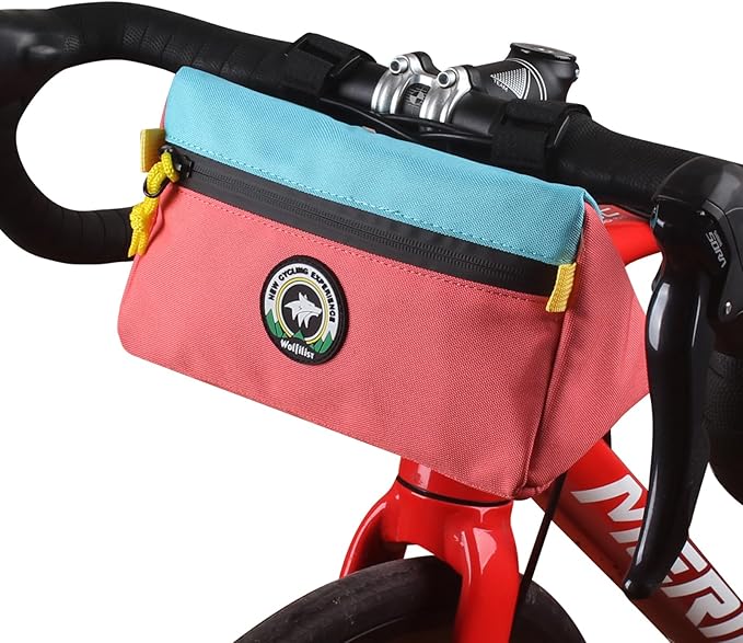 Bike Handlebar Bag, Bicycle Front Bag, Kids Handle Bar Bag, Storage Bag with Shoulder Strap for Men Women Kids Outdoor Road MTB Cycling