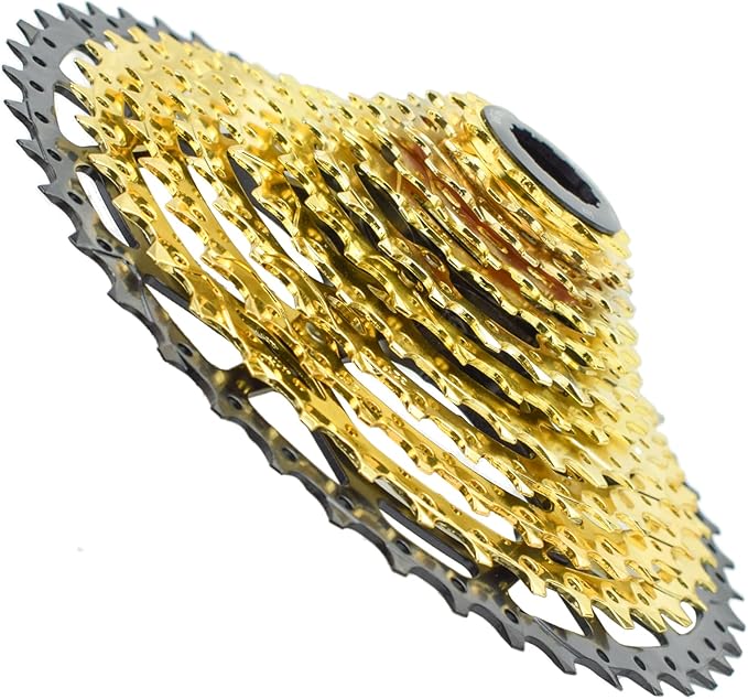 VG SPORTS 8/9/10/11/12 Speed Ultra-Light Bike Cassette for Mountain Bike 11-40T/11-42T/11-46T/11-50T/11-52T MTB Cassette Lightweight Aluminum Bracket Cassette