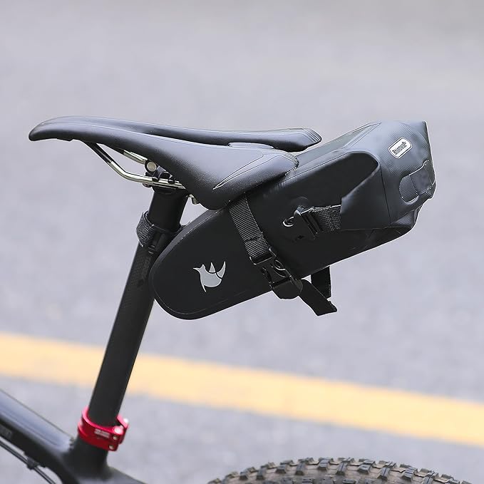 Rhinowalk Bike Saddle Bag Waterproof Bicycle Bag Cycling Seat Bag Mountain Road Portable Storage Bag, 2.5L