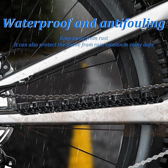 Chainstay Protector, Silicone MTB Bike Chain Guard Protector Bicycle Frame Protection Wrap for Mountain Bike Road Bicycle Frame