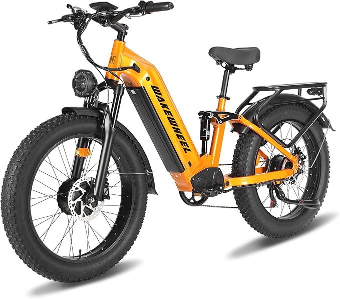 8000w Electric Bike for Adults, 60V 32Ah Battery Ebike, Fat Tire & Long Range Electric Bicycles, 210Nm Mountain Bike Full Suspension, Hydraulic Brake Electric Bicycle