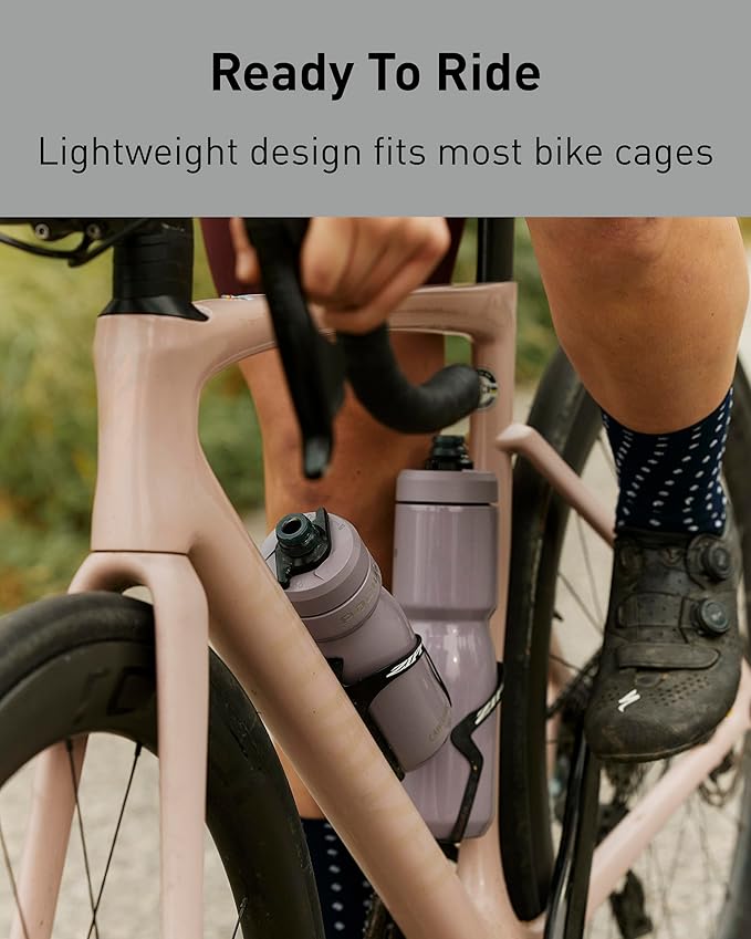 CamelBak Podium Steel Insulated Stainless Steel Bike Water Bottle Stone, 18oz