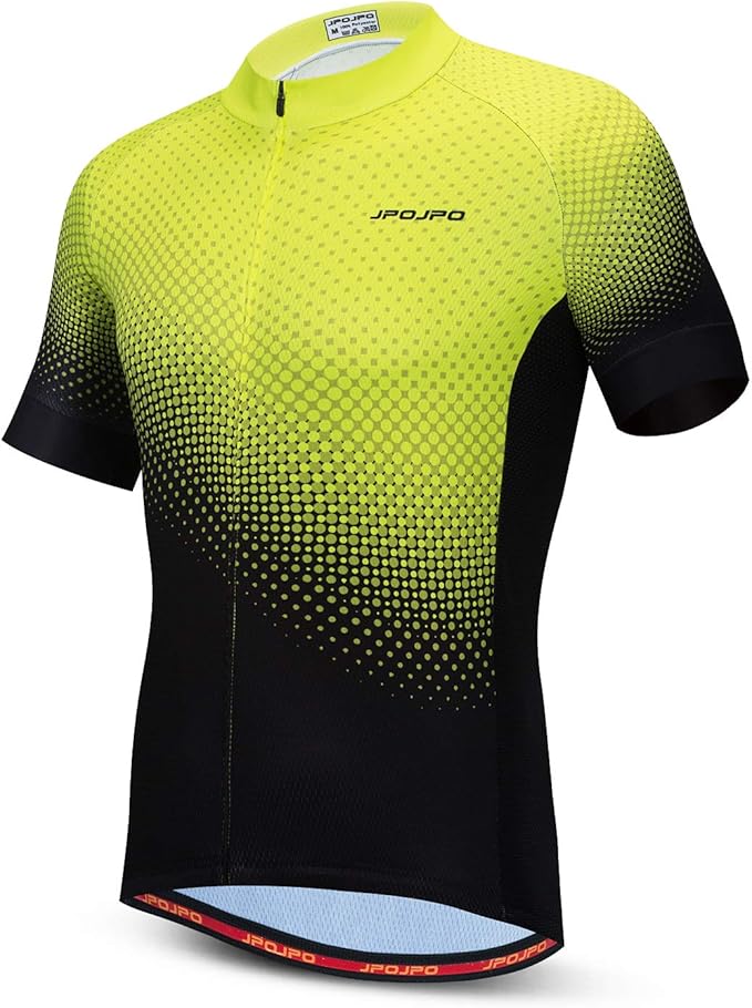 JPOJPO Men's Cycling Jersey Bike Shirt Short Sleeve MTB Summer Clothing Bicycle Tops Jacket S-3XL