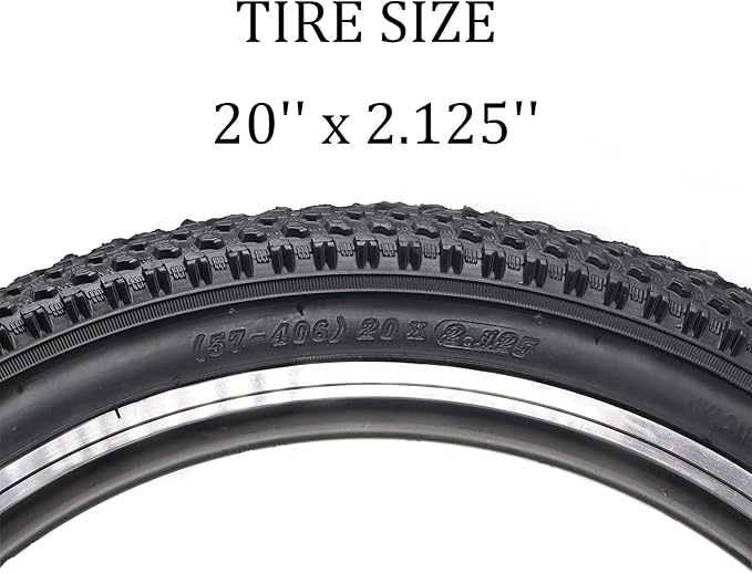 Hycline Mountain Bike Tire: 20/24/26/27.5-inch Folding Replacement High-Performance Wear-Resistant Bicycle Tires for MTB Off-Road Bike