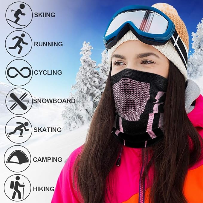 WTACTFUL Winter Neck Warmer Gaiter Windproof Face Mask Balaclava Bandana for Ski Snowboard