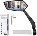 Arkham Bike Mirror for Handlebar Adjustable Bicycle Rear View Mirror 360 Rotatable, HD Glass Bicycle Mirror Shakeproof, Easy Installation,Wide View Angle, Essential Bike Tool for All Bicyclists,Left