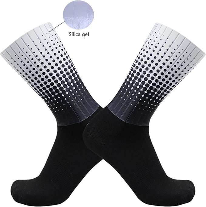 Aero Socks Silicone Non-Slip Breathable Comfortable and Durable Sports Cycling Socks one size 6-12