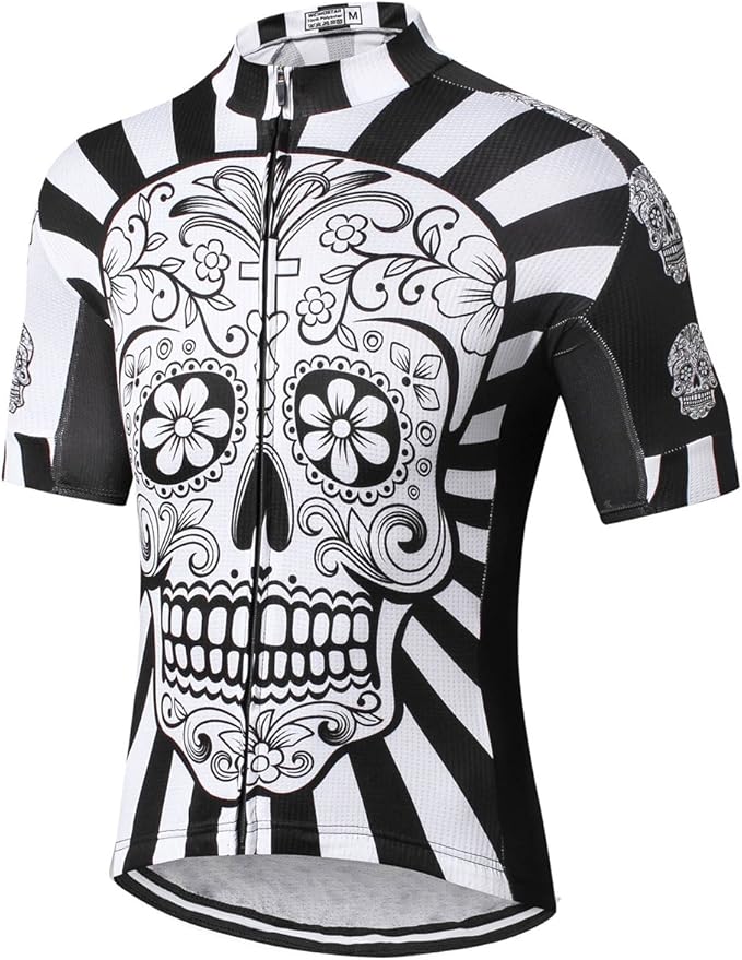 Weimostar Men's Cycling Jersey Men Mountain Bike Jerseys Short Sleeve Tops S-5XL