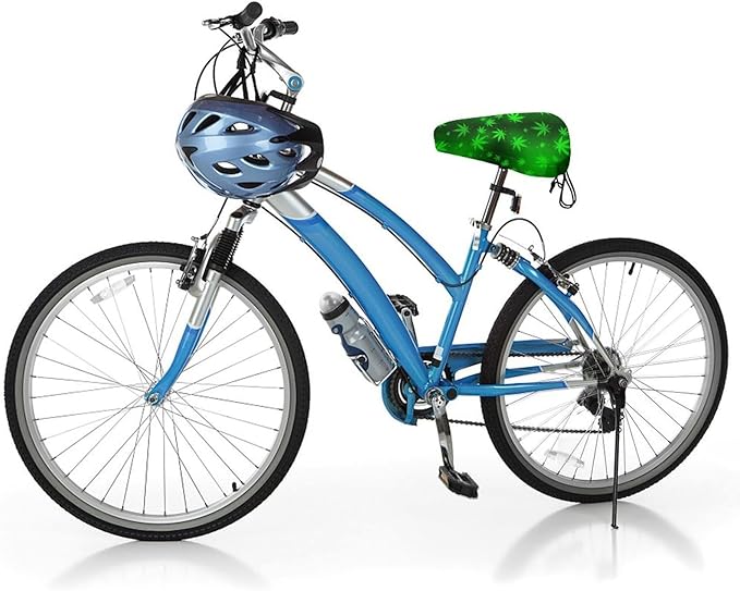 Adjustable Exercise Bike Seat Cover, Soft Cushion Indoor Outdoor Dust Resistant Protection
