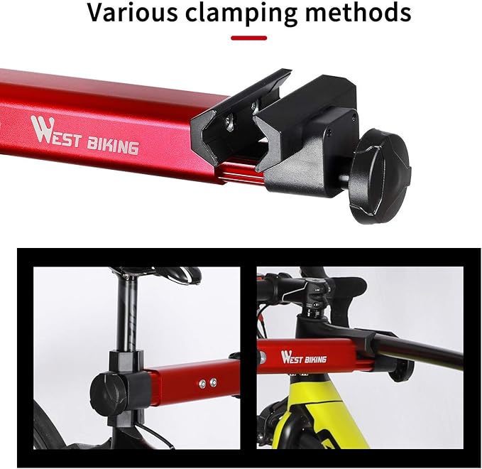 West Biking Bike Repair Stand(Max 85 Lbs) - Adjustable Foldable Bike Workstand With Quick Release,Bicycle Maintenance Rack Workstand For Home Mechanics,Tripod Base Park Tool Repair Stand