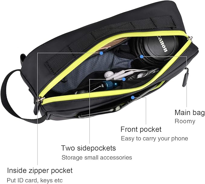 Rhinowalk Multifunction Bike Handlebar Bag Front Bag 3L Bicycle Frame Bag Waterproof Shoulder Bag Handbag Waist Bag