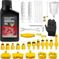 Brake Bleed Kit, Bicycle Hydraulic Brake Bleed Kit Including 150ML Mineral Oil for Shimano,TEKTRO, TRP Hydraulic Disc Brakes