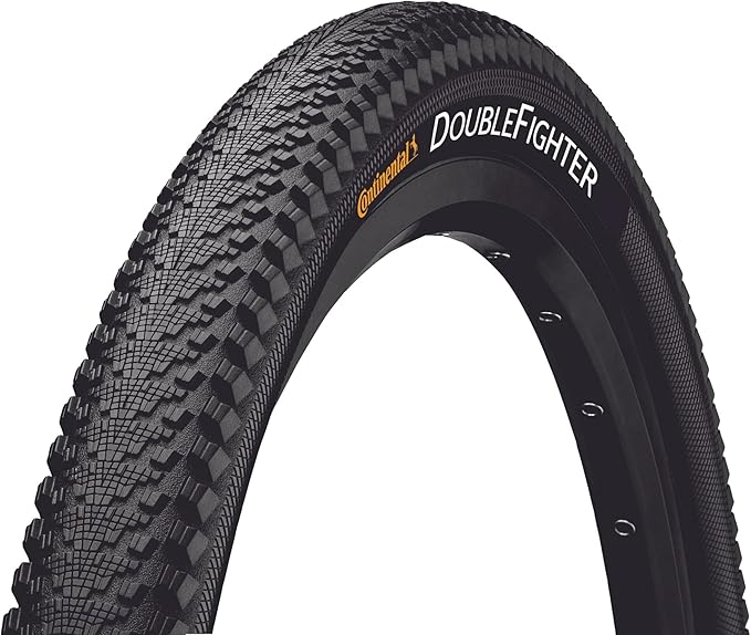 Continental Unisex Adulto Double Fighter Iii Parti per bici, Nero, 37-622