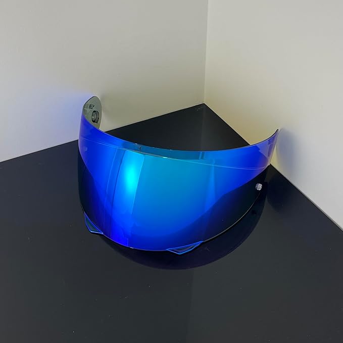 BSTOP i90 Face Shield Visor Sunscreen for HJC HJ-33 i90/i91 Helmet Visor Replacement Windshield Sunshield (Revo Deep Blue-day use only)