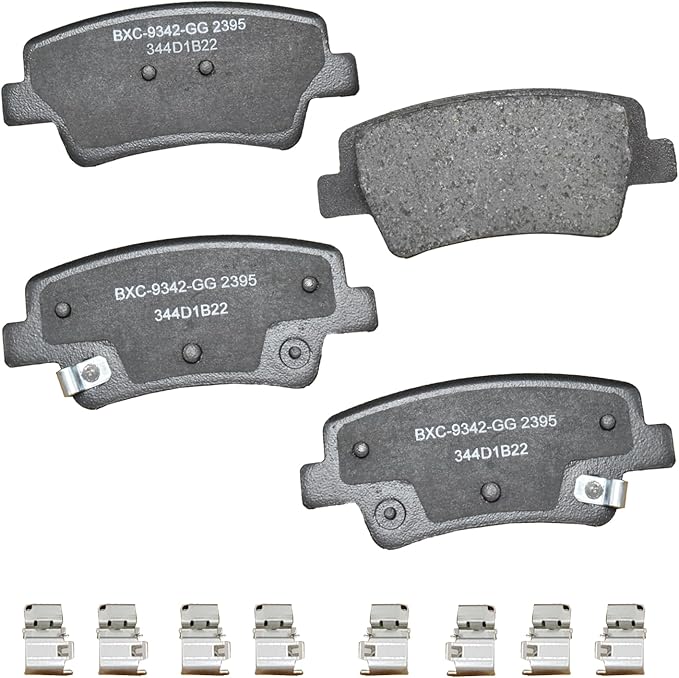 Bendix Premium SBC2395 Ceramic Rear Brake Pads for Hyundai Elantra 2024-2021, Elantra N 2022