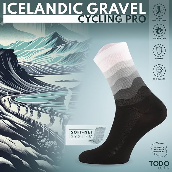 TODO PRO Cycling Socks - Breathable Bike Socks for Men and Women