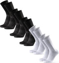 DANISH ENDURANCE Cycling Socks, Crew Length, Breathable, Cushioned, Biking Socks for Men & Women, 3 & 5-Pack