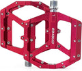 Mountain Bike Pedals, Aluminum Alloy Flat Platform, 9/16" Sealed Bearing, Lightweight Bike Pedals for MTB BMX Road Bicycle