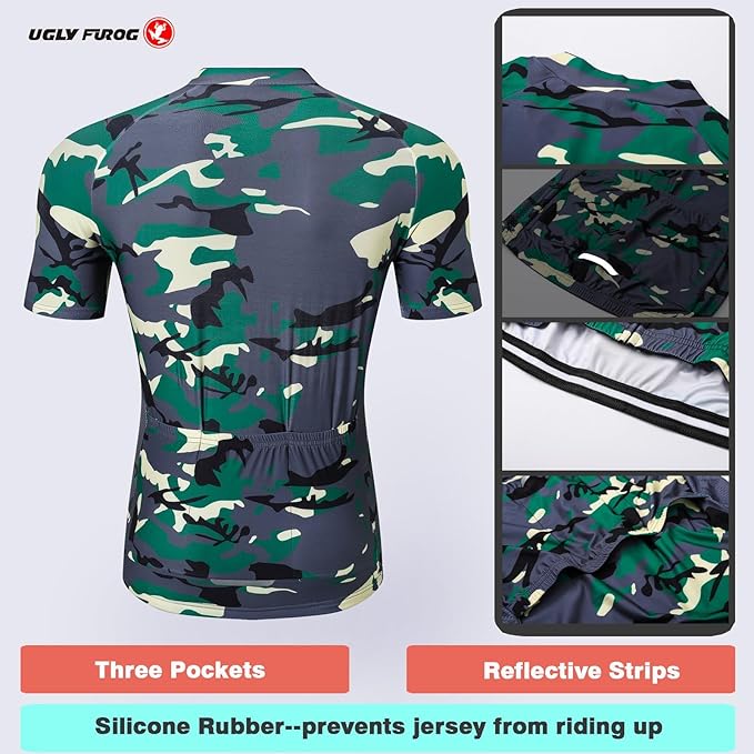 2021 Men Pro Racing Team MTB Cycling Short Sleeve Jersey Shorts Set