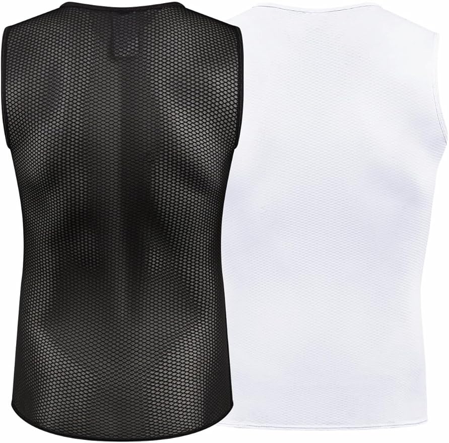 Przewalski Men’s Sleeveless Cycling Undershirt Quick Dry Bike Base Layer Vests Breathable Bicycle Jerseys Biking Tank Tops